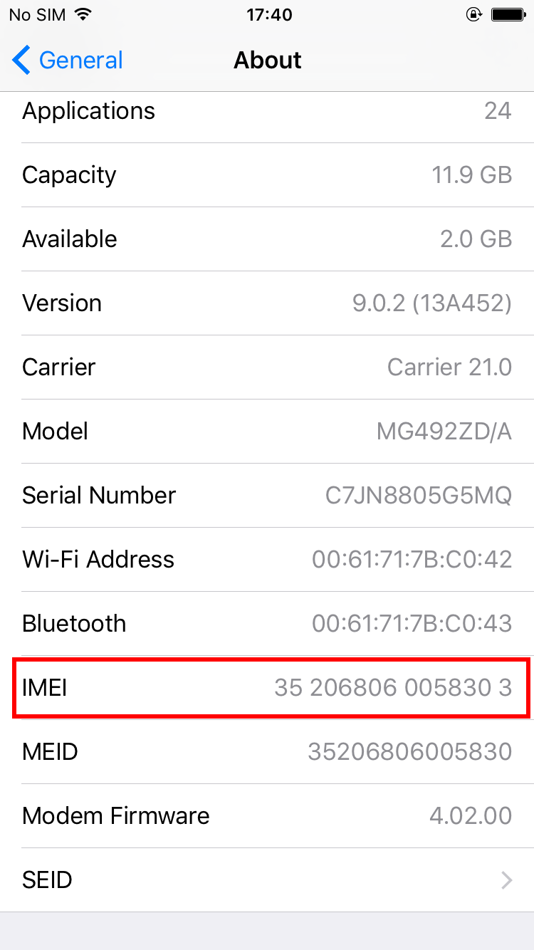 how to change imei number on iphone 7 plus